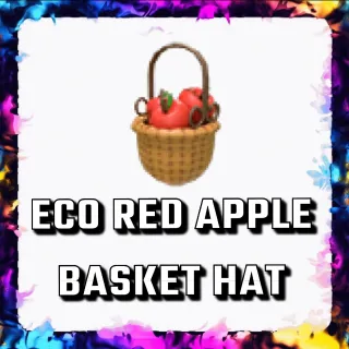 ECO RED APPLE BASKET HAT