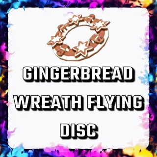 GINGERBREAD WREATH FLYING DISC 