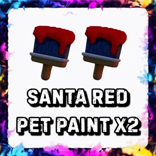 SANTA RED PET PAINT x2 ADOPT ME