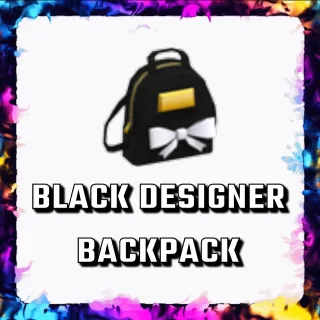 BLACK DESIGNER BACKPACK ADOPT ME