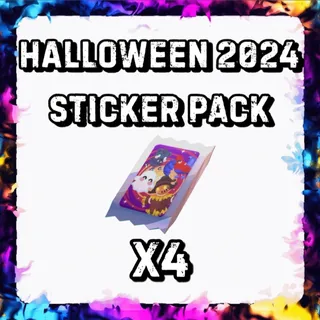 HALLOWEEN 2024 STICKER PACK x4 ADOPT ME