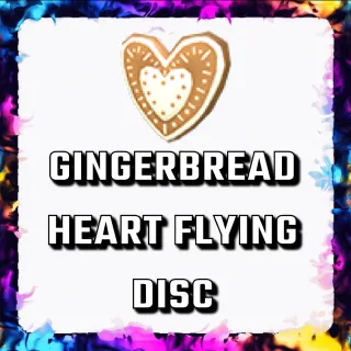 GINGERBREAD HEART FLYING DISC 