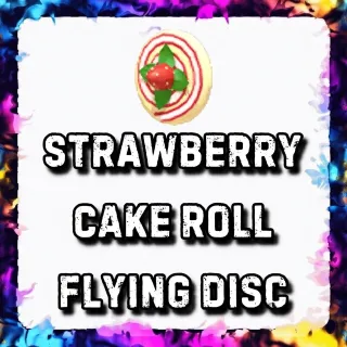 STRAWBERRY CAKE ROLL FLYING DISC ADOPT ME
