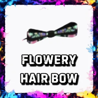 FLOWERY HAIR BOW ADOPT ME