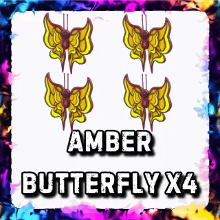 AMBER BUTTERFLY x4 ADOPT ME