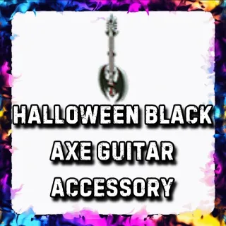 HALLOWEEN BLACK AXE GUITAR ACCESSORY ADOPT ME