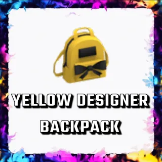 YELLOW DESIGNER BACKPACK ADOPT ME