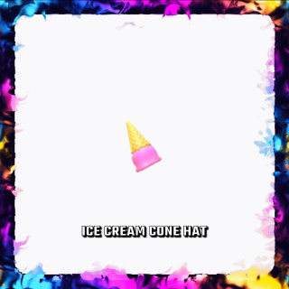 ICE CREAM CONE HAT ADOPT ME - Game Items - Gameflip