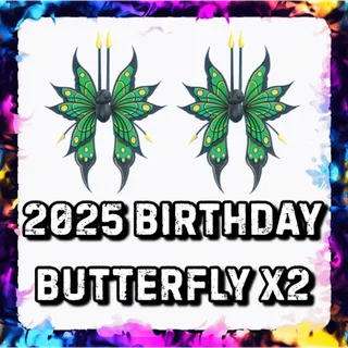 2025 BIRTHDAY BUTTERFLY x2 ADOPT ME