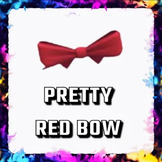 PRETTY RED BOW ADOPT ME