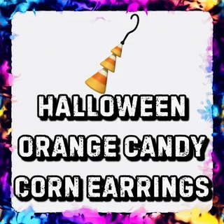 HALLOWEEN ORANGE CANDY CORN EARRINGS