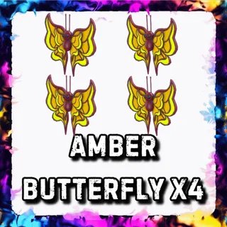 AMBER BUTTERFLY x4 ADOPT ME