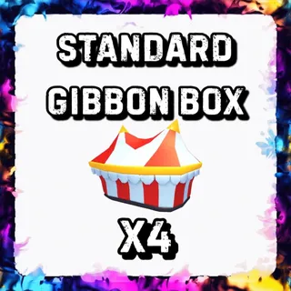 STANDARD GIBBON BOX x4 ADOPT ME