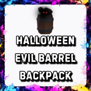 HALLOWEEN EVIL BARREL BACKPACK 