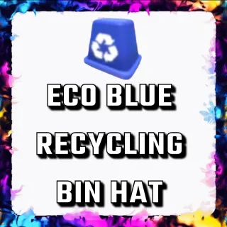 ECO BLUE RECYCLING BIN HAT ADOPT ME
