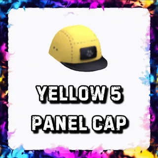YELLOW 5 PANEL CAP ADOPT ME