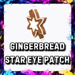 GINGERBREAD STAR EYE PATCH ADOPT ME
