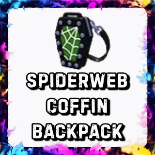 SPIDERWEB COFFIN BACKPACK ADOPT ME