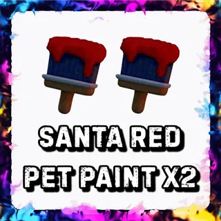SANTA RED PET PAINT x2 ADOPT ME