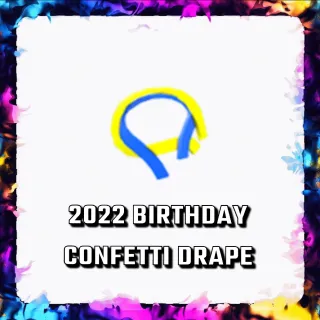 2022 BIRTHDAY CONFETTI DRAPE 