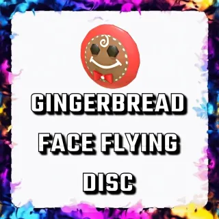 GINGERBREAD FACE FLYING DISC ADOPT ME