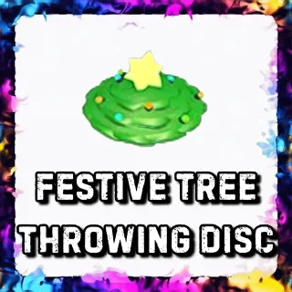 FESTIVE TREE THROWING DISC ADOPT ME