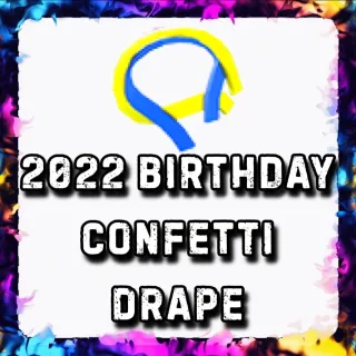 2022 BIRTHDAY CONFETTI DRAPE 