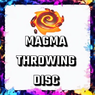 MAGMA THROWING DISC ADOPT ME