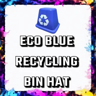ECO BLUE RECYCLING BIN HAT ADOPT ME