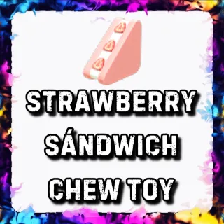 STRAWBERRY SANDWICH CHEW TOY 