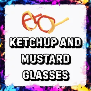 KETCHUP AND MUSTARD GLASSES ADOPT ME