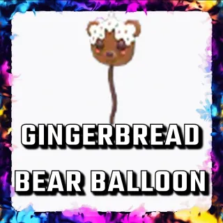 GINGERBREAD BEAR BALLOON ADOPT ME