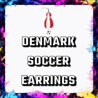 DENMARK SOCCER EARRINGS ADOPT ME