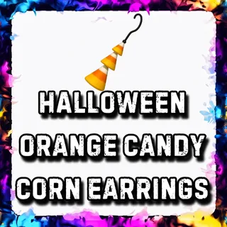 HALLOWEEN ORANGE CANDY CORN EARRINGS