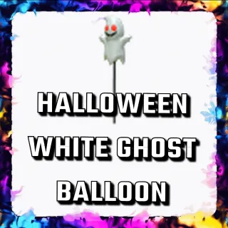 HALLOWEEN WHITE GHOST BALLOON