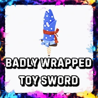 BADLY WRAPPED TOY SWORD ADOPT ME