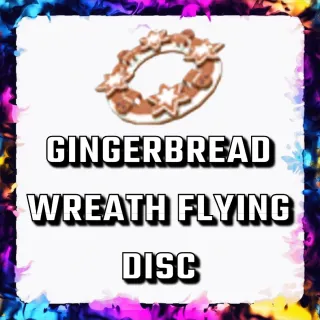 GINGERBREAD WREATH FLYING DISC 