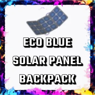 ECO BLUE SOLAR PANEL BACKPACK ADOPT ME