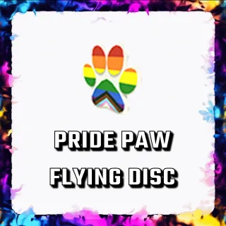 PRIDE PAW FLYING DISC ADOPT ME