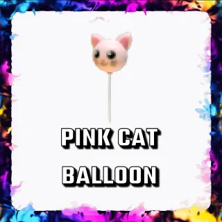 PINK CAT BALLOON ADOPT ME