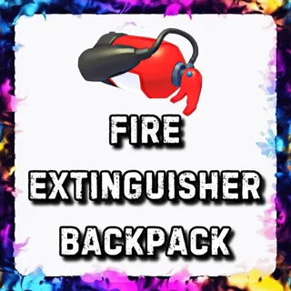 FIRE EXTINGUISHER BACKPACK ADOPT ME