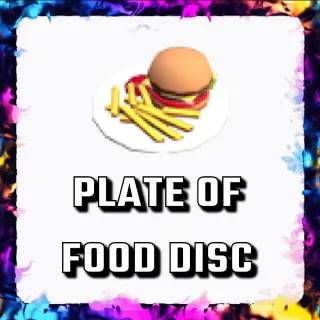 PLATE OF FOOD DISC ADOPT ME