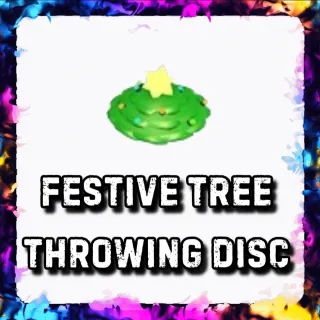 FESTIVE TREE THROWING DISC ADOPT ME