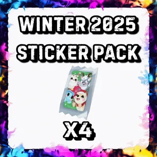 WINTER 2025 STICKER PACK x4 ADOPT ME
