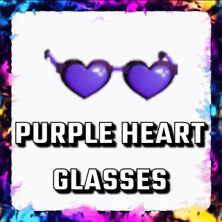 PURPLE HEART GLASSES ADOPT ME