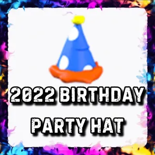 2022 BIRTHDAY PARTY HAT ADOPT ME