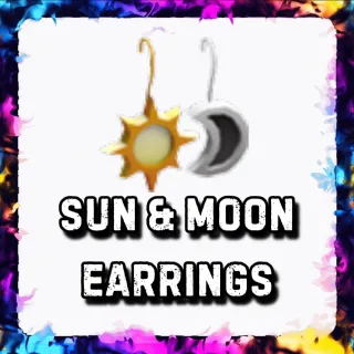 SUN & MOON EARRINGS ADOPT ME