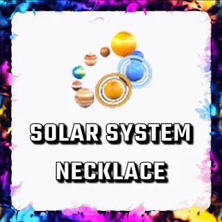 SOLAR SYSTEM NECKLACE ADOPT ME