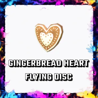 GINGERBREAD HEART FLYING DISC 