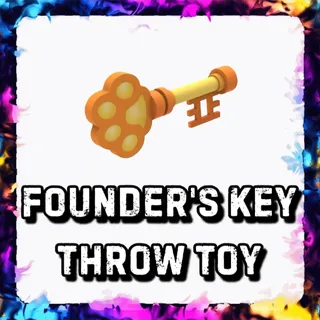 FOUNDER’S KEY THROW TOY ADOPT ME